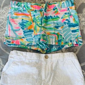Lot of 2 Lilly Pulitzer girls shorts sz 10